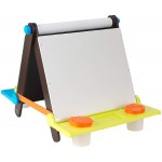 Tabla de scris pictat de masa natur din lemn solid Kidkraft Tabletop Easel Playset Natur